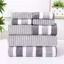 Ensemble de 8 serviettes en velours corail doux, adaptées à la salle de bain, aux voyages et à l'école.