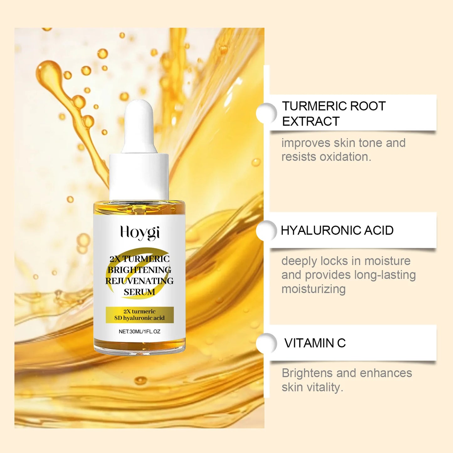 Nettoyant visage exfoliant  au curcuma