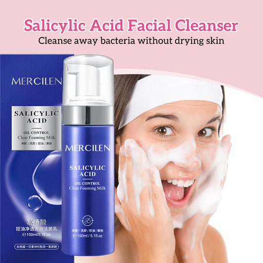 Nettoyant exfoliant pour le visage à l'acide salicylique