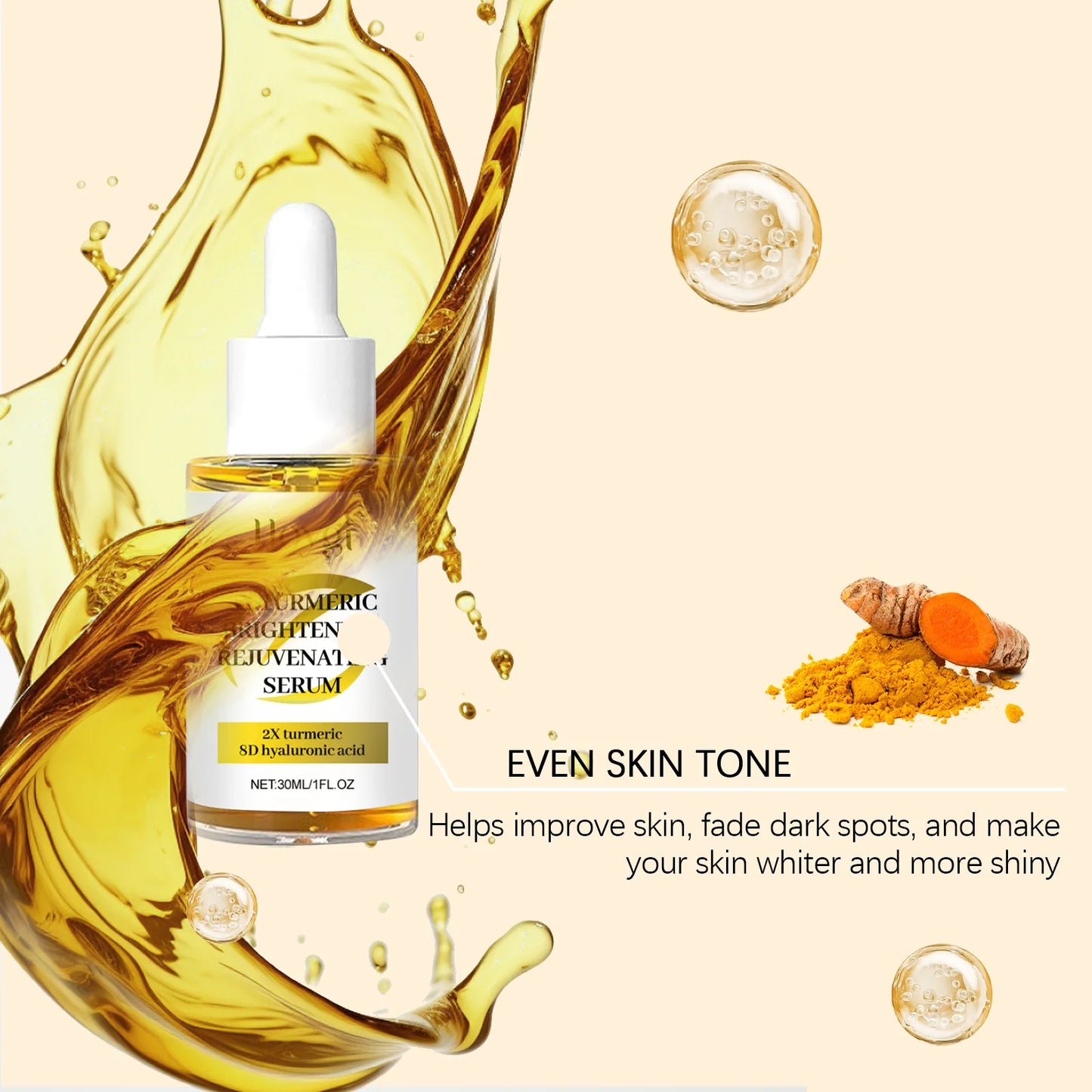 Nettoyant visage exfoliant  au curcuma