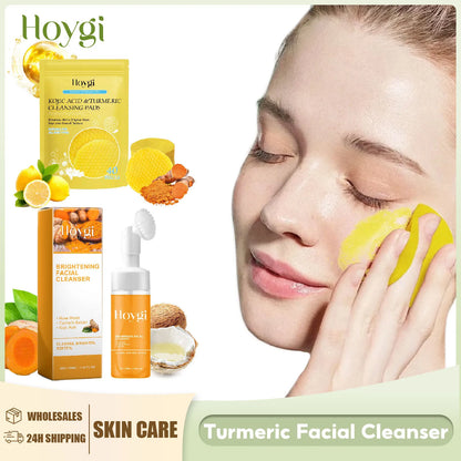 Nettoyant visage exfoliant  au curcuma