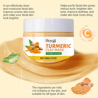 Nettoyant visage exfoliant  au curcuma