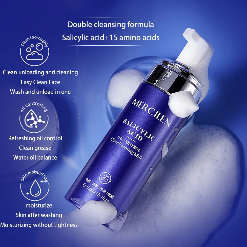 Nettoyant exfoliant pour le visage à l'acide salicylique