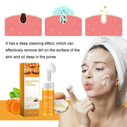 Nettoyant visage exfoliant  au curcuma