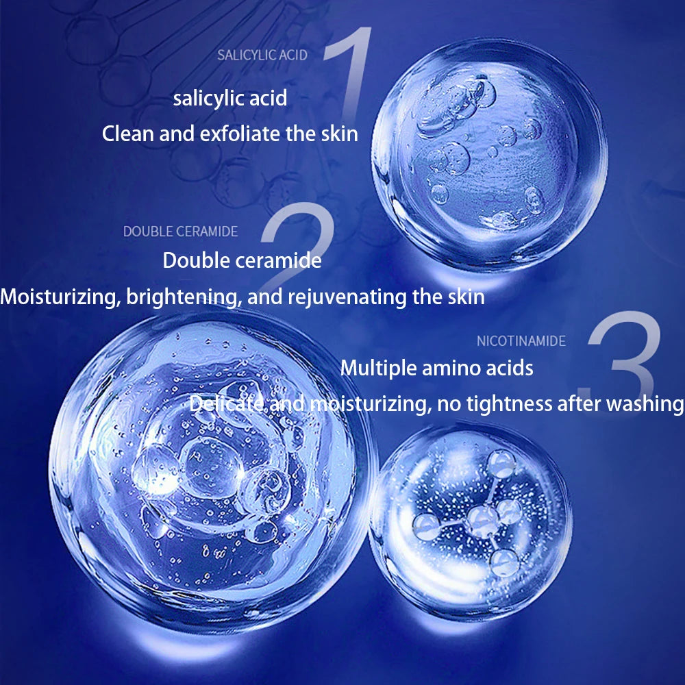 Nettoyant exfoliant pour le visage à l'acide salicylique