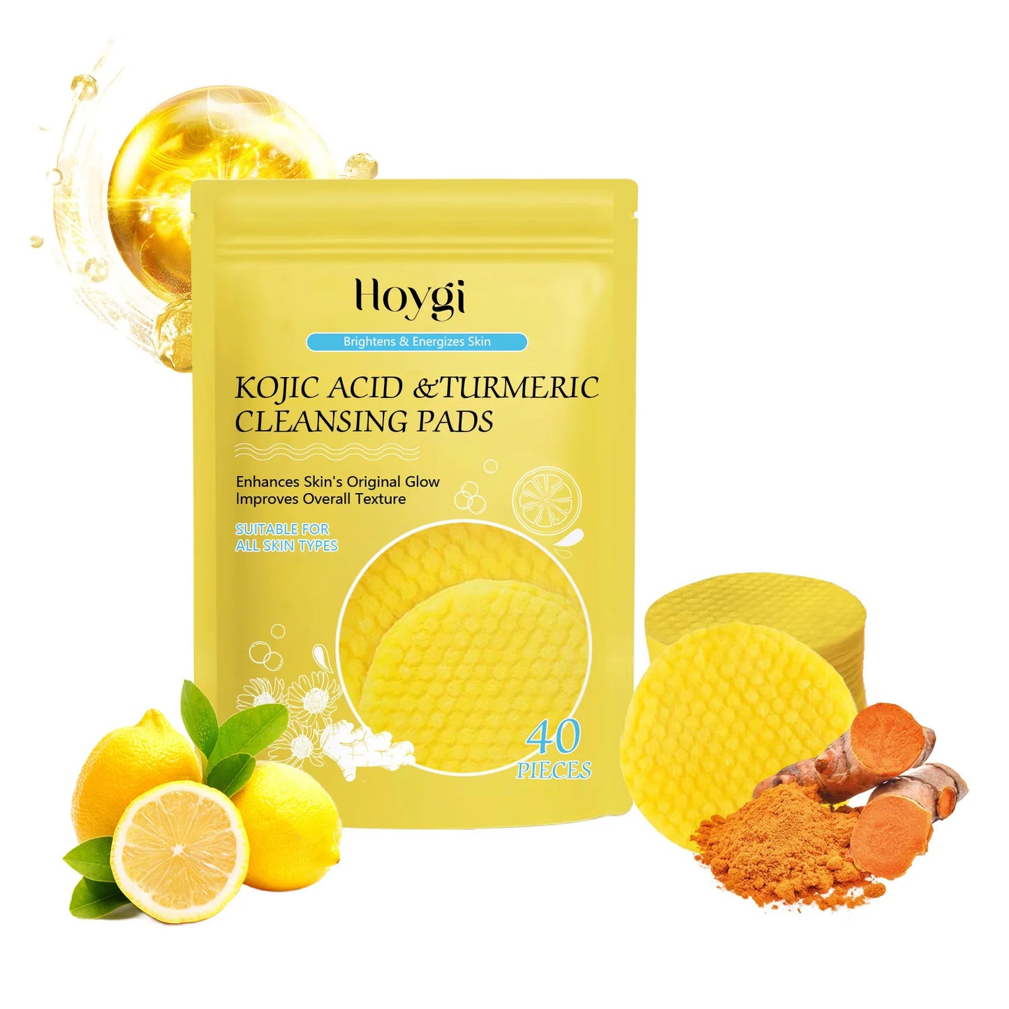 Nettoyant visage exfoliant  au curcuma
