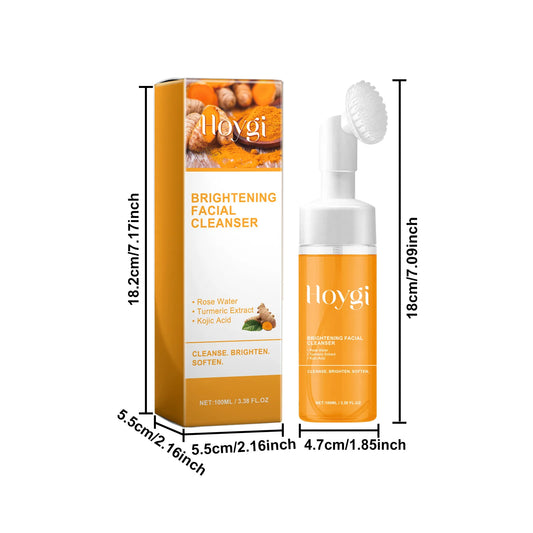 Nettoyant visage exfoliant  au curcuma