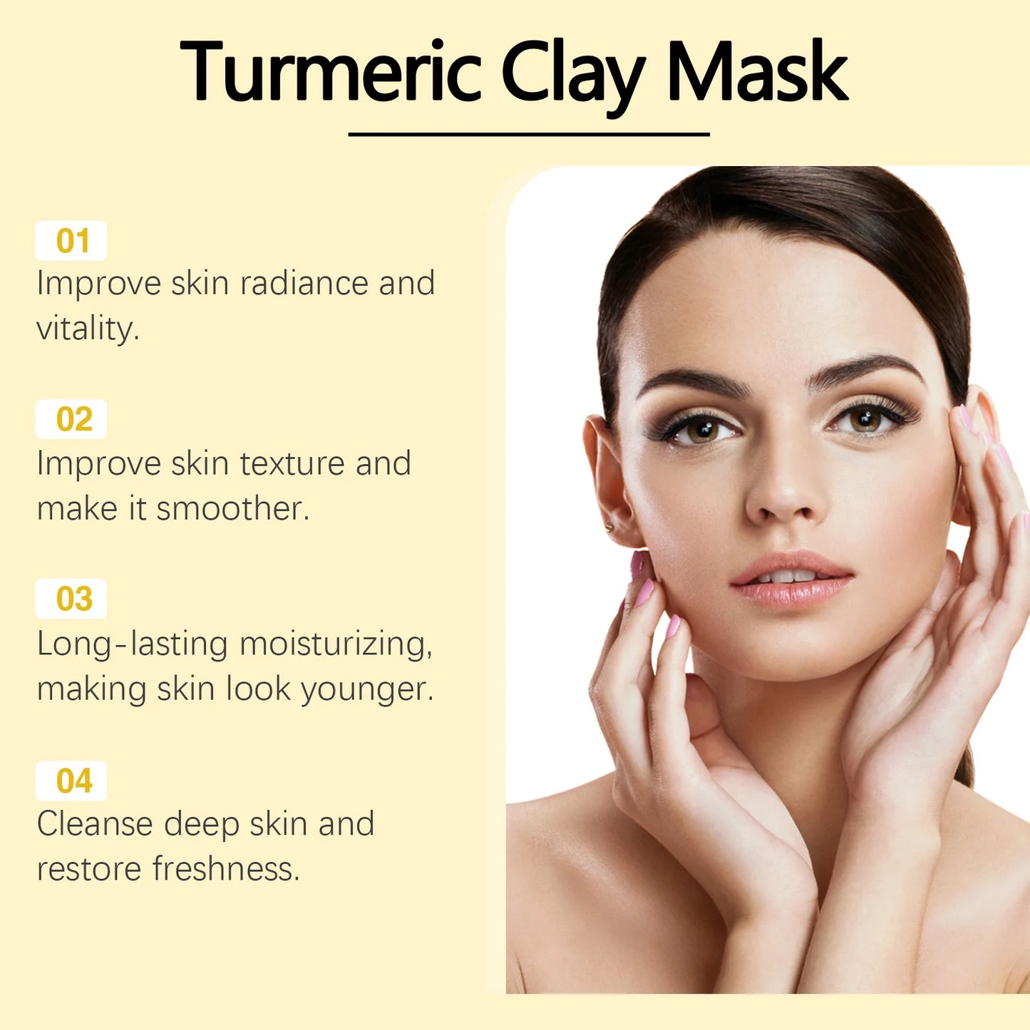 Nettoyant visage exfoliant  au curcuma