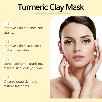 Nettoyant visage exfoliant  au curcuma