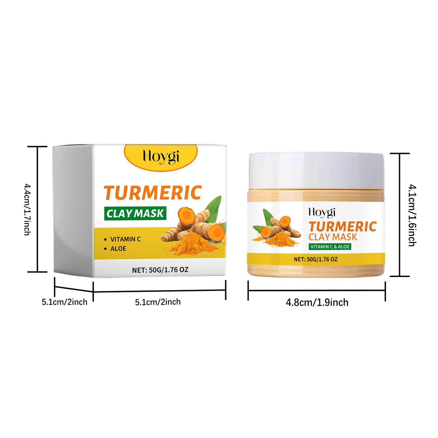 Nettoyant visage exfoliant  au curcuma