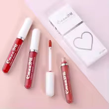 Ensemble de rouge à lèvres mat, 3 pièces, longue durée, ne se décolore pas, tasse antiadhésive, imperméable