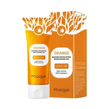 Gel exfoliant Orange et  gommage pour le visage et le corps contre les tâches, les points noirs