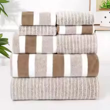 Ensemble de 8 serviettes en velours corail doux, adaptées à la salle de bain, aux voyages et à l'école.