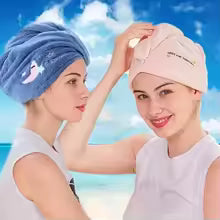 Serviette en microfibre douce  cheveux